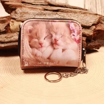 Geldbeutel mit  Katze Motiv