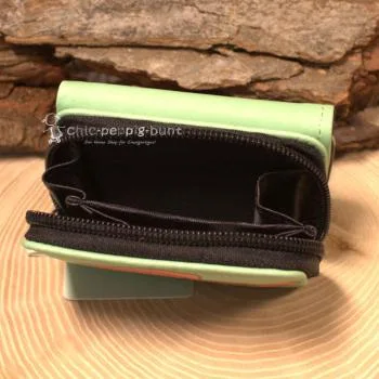 Geldbeutel mini abwaschbar grün