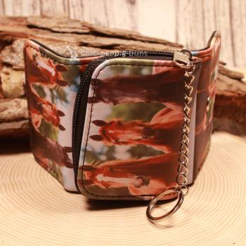 Geldbeutel mit Pferde Foto Motiv