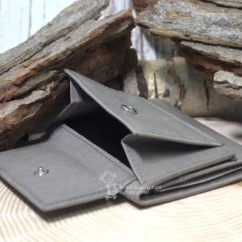 Geldbeutel Leder mini mit Druckknopf