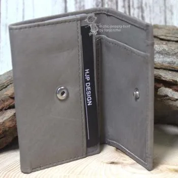 mini Geldbeutel Leder mit 3 Kartenfächern
