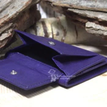 mini Geldbeutel Leder mit 3 Kartenfächern