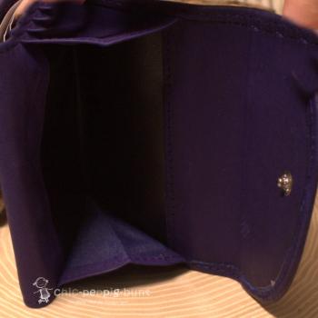 Geldbeutel Leder mini mit Druckknopf