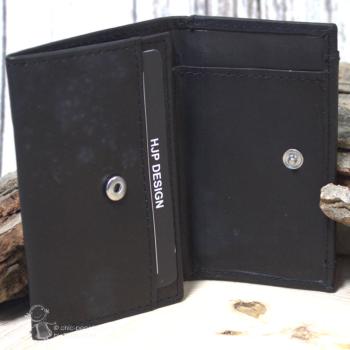 Geldbeutel Leder mini mit Druckknopf