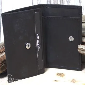 Geldbeutel Leder mini mit Druckknopf