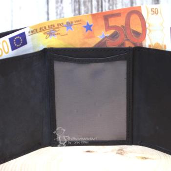 Geldbeutel schwarz aus Leder