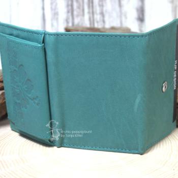 Geldbeutel mini mit Blumen Motiv