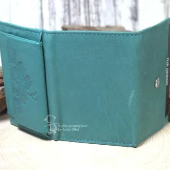 Geldbeutel mini mit Blumen Motiv