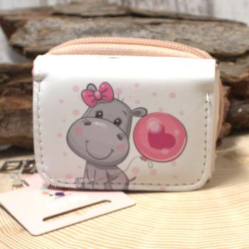 Geldbeutel mini mit Motiv Nilpferd
