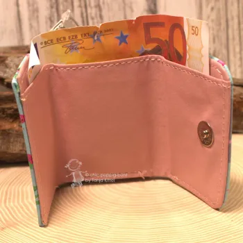 Geldbeutel mini abwaschbar blau