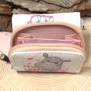 Geldbeutel mini abwaschbar rosa