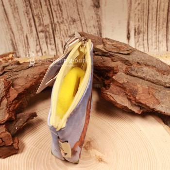 Mini-Geldbeutel Kunstleder zwei Pferde