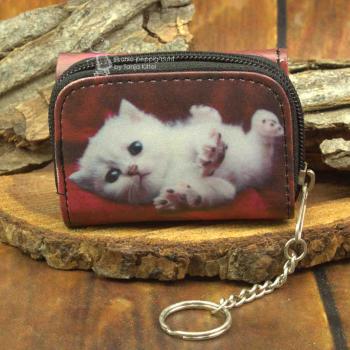 Geldbeutel mit  Katze Motiv