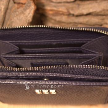 Leder Geldbeutel in schwarz
