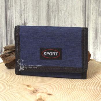 Geldbeutel nylon blau