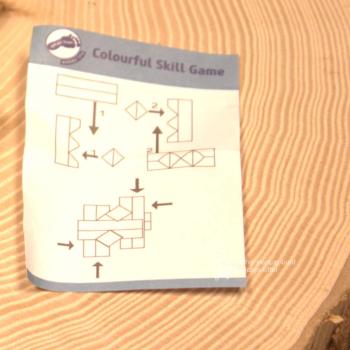 Geschicklichkeitsspiel Holz Balken gelb