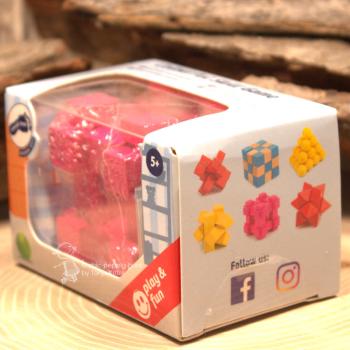 Geschicklichkeitsspiel Holz pink Balken