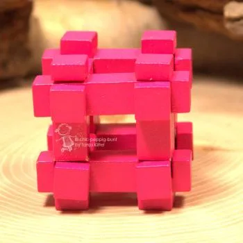 Geschicklichkeitsspiel Holz pink Balken - geschicklichkeitsspiel pink holz staebe