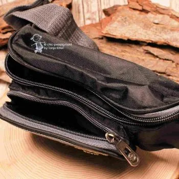 Gürteltasche schwarz mit vielen Fäckern
