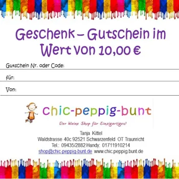 10 € Geschenkgutschein