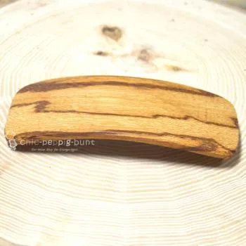einzigartige Haarspange aus Zebrano Holz