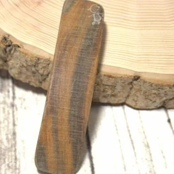 grosse Holz Haarspange Zebrano - haarspange holz haarklammer gross abgerundent rechteck zebrano dunkel