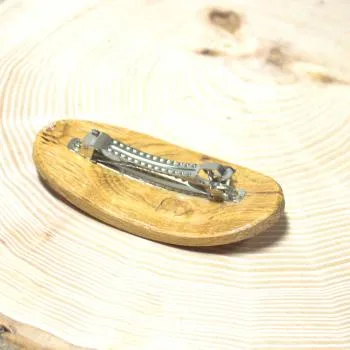 Haarspange aus echtem Eichen Holz