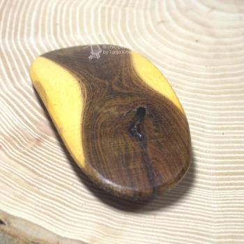 Haarspange Holz Goldregen klein
