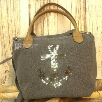 kleine Handtasche mit Anker