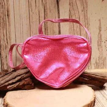 Handtasche Kinder Herzform Narnia Arcadia Einhorn pink-rosa - handtasche kinder einhorn herz form glitzer narnia arcadia pink