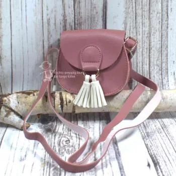 mini Handtasche für Kinder in rotbraun