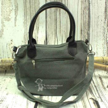 kleine Handtasche mit schwarzem Anker