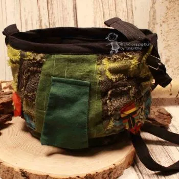Handtasche in Eulenform grün Schnabel grün - handtasche umhaengetasche eule gesicht gruen schnabel