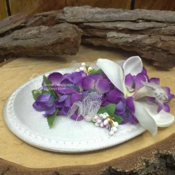 Headpiece Hochzeit in lila