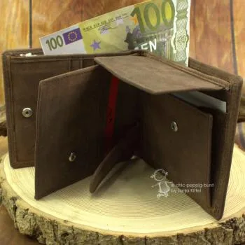 Herrengeldbörse braun