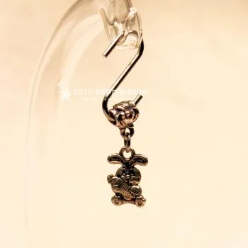Kettenanhänger mini Hase - Ostern - kettenanhaenger hase modeschmuck versilbert mini ostern