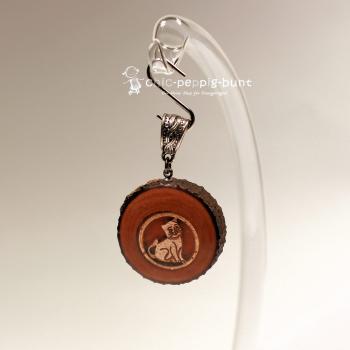 Baumscheibe als Kettenanhänger