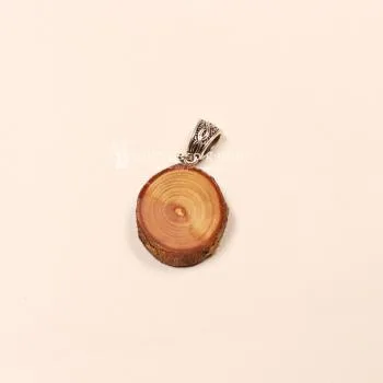 Kettenanhänger Holz Baumscheibe 2,5 cm Katze epoxidharz - kettenanhaenger modeschmuck holz rund scheibe katze klein
