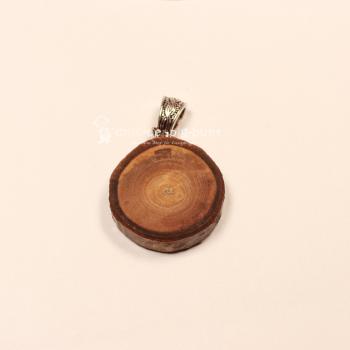 Kettenanhänger Baumscheibe mit Ornament