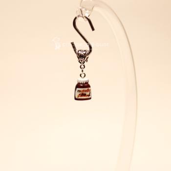 Kettenanhänger mini Nutella Glas braun