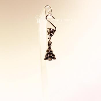 Kettenanhänger versilbert Weihnachten Christbaum