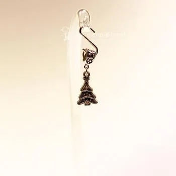 Kettenanhänger versilbert Weihnachten Christbaum - kettenanhaenger modeschmuck weihnachten baum silber klein