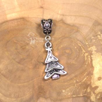 Kettenanhänger versilbert Weihnachten Christbaum