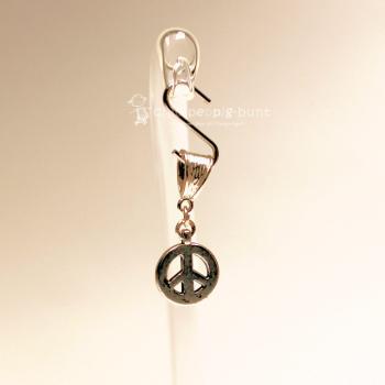 Kettenanhänger mini Peace Zeichen versilbert