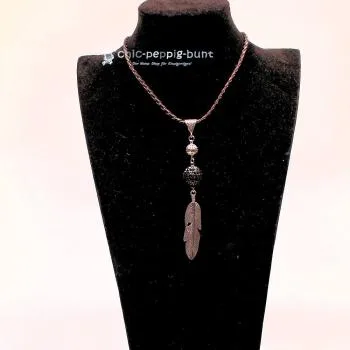 Kettenanhänger Silber Blatt schmal Strassperle schwarz - kettenanhaenger strass perle schwarz metall schmal blatt glitzer