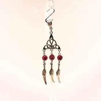 Kettenanhänger Traumfänger Metall versilbert Feder Strass Perle - kettenanhaenger traumfaenger metall versilbert strass perlen altrosa fluegel