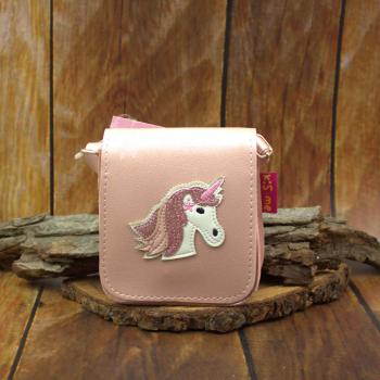 Kinderhandtasche mit Glitzer Einhorn