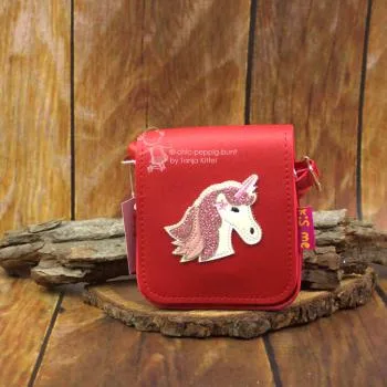 Kinderhandtasche mit Glitzer Einhorn