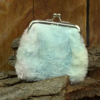 kleine Geldbörse Einhorn Gesicht in Plüsch