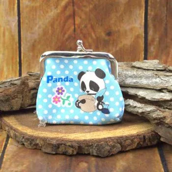mini Knips Geldbeutel mit Panda Motiv